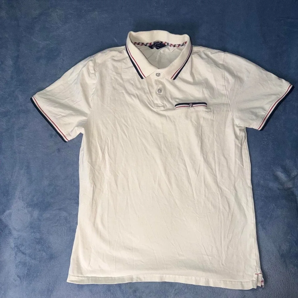 Ben Sherman white polo shirt